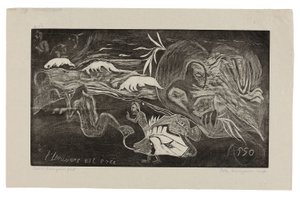 O Universo Está a Ser Criado), da Suite Noa Noa de Paul Gauguin