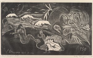 O universo é criado O universo é criado, da fragrância Noa Noa, 1893-94. de Paul Gauguin