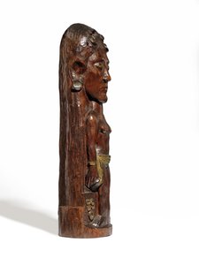 Thérèse, c.1902-3 (madeira esculpida de miró, douramento e pregos de cobre) (ver também 2835560-1) de Paul Gauguin