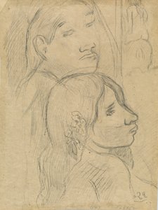 Dois marquesanos [verso], c. 1902. de Paul Gauguin