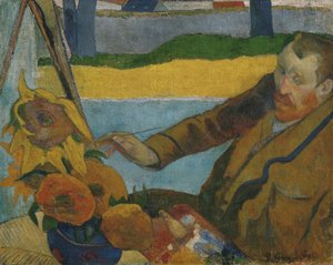Girassóis de pintura de Vincent van Gogh de Paul Gauguin
