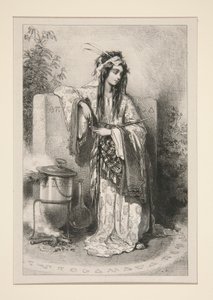 (?) (MAGICIENNE.) de Paul Gavarni