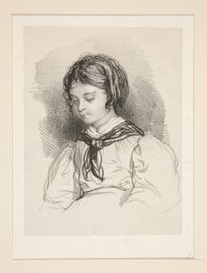 Busto de uma menina pequena