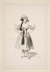 CHEVRIERE. Chapéu de feltro. de Paul Gavarni