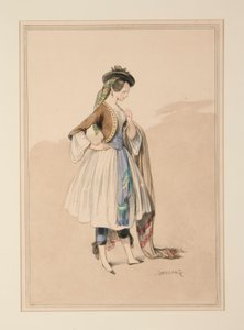 GAVARNI TRAJES, executado por Moreau, de Paul Gavarni