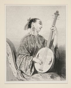Cantora chinesa. de Paul Gavarni