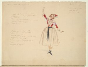 Estudo de Fantasias para Ciganas em de Paul Gavarni