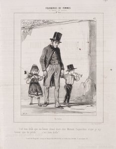 Enganos das mulheres: Em Sentiment, 1842. de Paul Gavarni