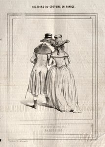 História do traje na França: parisienses de Paul Gavarni