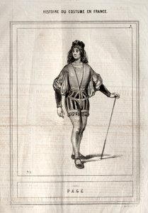 História do Traje na França: Página de Paul Gavarni