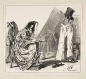 A pintura de Paul Gavarni