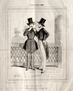 A vida de um jovem, 1842. de Paul Gavarni