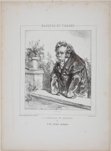 Les Invalides du Sentiment (Os Inválidos do Sentimento): Era um "jovem ator principal". de Paul Gavarni