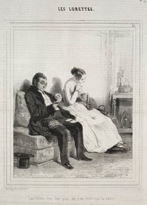Os Lorettes, 1842. de Paul Gavarni