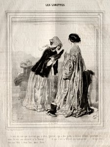 Os Lorettes, 1842. de Paul Gavarni