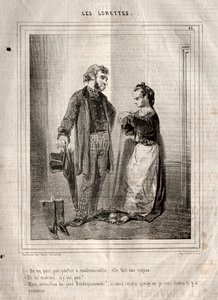Les Lorettes, 1842. de Paul Gavarni