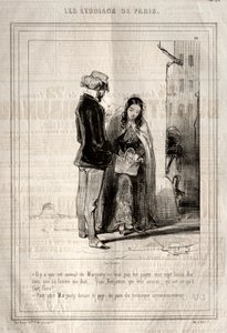 Estudantes de Paris, 1842. de Paul Gavarni