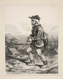 Sr. Gontard, / (de Clos-Gorju), / Grande proprietário, eleitor elegível, / em busca de l de Paul Gavarni