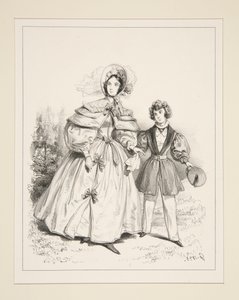 NEGLIGÉ DA MANHÃ. 1835. de Paul Gavarni