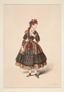 Portuguesa. Corpete e saia de seda, ... de Paul Gavarni