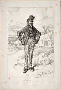 Fisionomia parisiense: segunda-feira, 1857-58. de Paul Gavarni