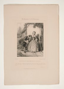 GALERIA DE ROUSSEAU E MADEMOISELLE. de Paul Gavarni