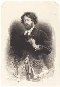 Autorretrato com cigarro de Paul Gavarni