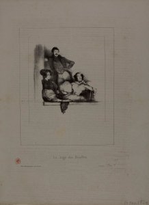 A caixa de teatro da banda desenhada de Paul Gavarni