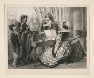 UM BAL COSTUME. de Paul Gavarni