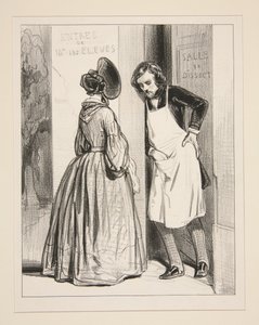 Há oito meses, Auguste, que me promete um mantelete... de Paul Gavarni