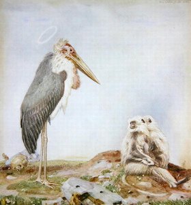 Santo Marabu (aguarela e lápis sobre papel) de Paul Grabwinkler