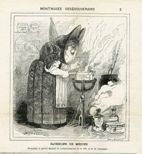 Ilustração de Hadol (1835-1875) em The Charivari de Paul Hadol