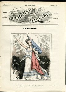 Ilustração de La Chanson (revista), número 51 de Paul Hadol