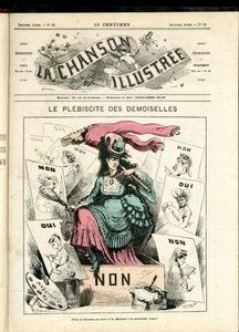 Ilustração de La Chanson (revista), número 58 de Paul Hadol