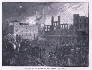 Queima das Casas do Parlamento 1834 de Paul Hardy