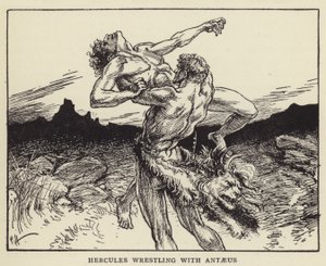 Hércules lutando com Antaeus de Paul Hardy