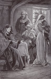 Ilustração para o claustro e a lareira de Charles Reade de Paul Hardy