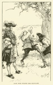 Jack Bird Fights the Capplain (gravura) de Paul Hardy