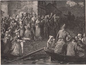 Retiro dos monarquistas de Toulon no ano de 1793 de Paul Hardy