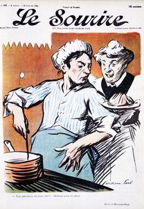 Duas cozinheiras domésticas ao fogão de Paul Hermann