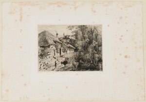 Cabana da antiga Trouville. Beraldi 82 IFF 32 de Paul Huet