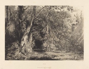 Ile Seguin na inundação de Paul Huet