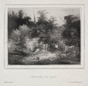 Paisagens: a entrada de uma floresta de Paul Huet