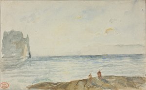 Veja em Etretat de Paul Huet
