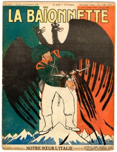 Capa de "La Baionnette", Satirical in Colours de Paul Iribe
