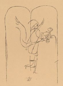 Um gênio serve um pequeno café da manhã Um gênio serve um pequeno café da manhã, 1920. de Paul Klee