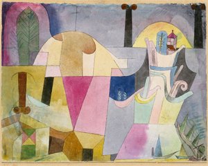 Colunas Pretas numa Paisagem de Paul Klee
