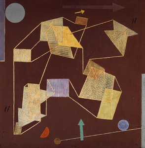 Flutuabilidade e Deslocamento (Elevação); Elevação e Deslocamento (Deslizamento) de Paul Klee