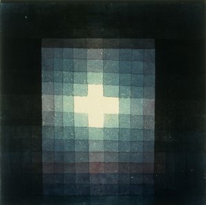 Túmulo cristão imagem da cruz de Paul Klee