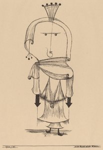 Die Hexe mit dem Kamm Witch with a Comb, 1922. de Paul Klee